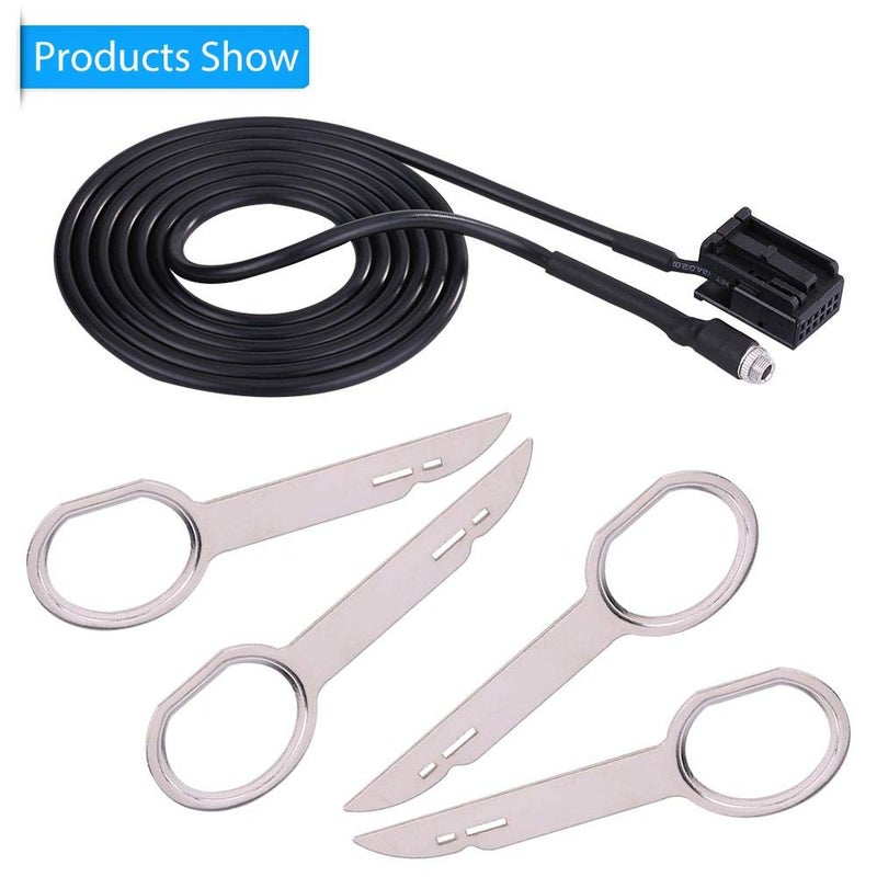 Fydun AUX in Female Cable Car 6000 CD for Audio Female AUX Adapter Cable for Focus Mondeo with Removal Tool Keys - Image 3